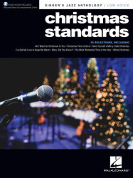 Singer's Jazz Anthology: Christmas Standards - Low Voice (noty na klavír, zpěv, akordy) (+audio)
