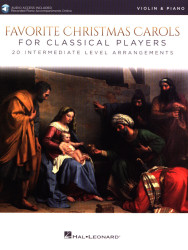 Favorite Christmas Carols for Classical Players (noty na housle, klavír) (+audio)