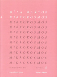 Béla Bartók: Mikrokosmos 4 (noty na klavír)