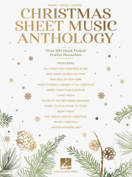 Christmas Sheet Music Anthology (noty na klavír, zpěv, akordy)