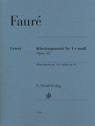 Gabriel Faure: Piano Quartet No. 1 In C Minor Op. 15 (noty na housle, violu, violoncello, klavír)