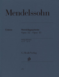 Felix Mendelssohn Bartholdy: String Quartets Op.12/13 (noty pro smyčcový kvartet)