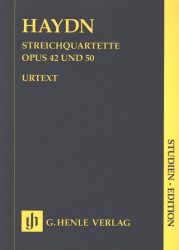 Joseph Haydn: String Quartets Book VI op. 42/50 - Study score (noty pro smyčcový kvartet)