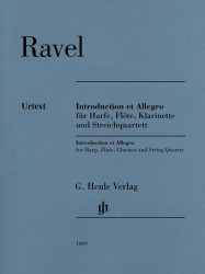 Maurice Ravel: Introduction et Allegro (noty harfu, příčnou flétnu, klarinet, smyčcový kvartet)