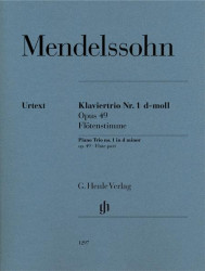 Felix Mendelssohn Bartholdy: Piano Trio Op. 49 (noty na příčnou nebo housle, part)