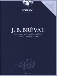 Jean-Baptiste Breval: Concertino No. 2 in C Major (noty na violoncello, klavír) (+audio)