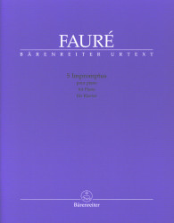 Gabriel Fauré: 5 Impromptus (noty na klavír)