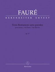Gabriel Fauré: Trois Romances sans Paroles Op. 17 No. 52 (noty na klavír)