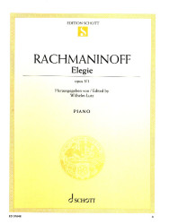 Sergej Rachmaninov: Elegy op. 3/1 (noty na klavír)