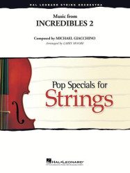 Music from Incredibles 2 (noty pro smyčcový orchestr, party, partitura)
