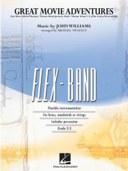John Williams: Great Movie Adventures (noty pro flexibilní orchestr, party, partitura)