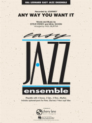 Journey: Any Way You Want It (snadné noty pro jazzový orchestr, party, partitura)