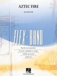 Jay Bocook: Aztec Fire (noty pro flexibilní orchestr, party, partitura)