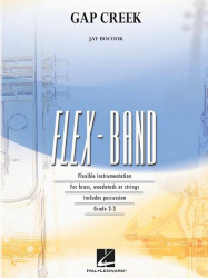 Jay Bocook: Gap Creek (noty pro flexibilní orchestr, party, partitura)