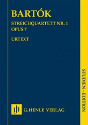 Béla Bartók: String Quartet No. 1 Op. 7 (noty pro smyčcový kvartet, partitura)