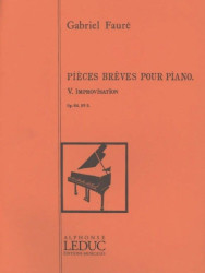 Gabriel Fauré: Improvisation Op.84, No.5 (noty na klavír)