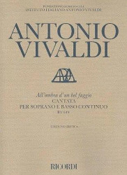 Antonio Vivaldi: All'Ombra D'Un Bel Faggio Rv 649 (noty na klavír, zpěv)