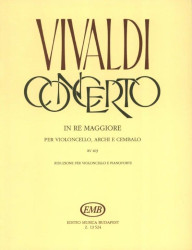 Antonio Vivaldi: Concerto D RV 403 (noty na violoncello, klavír)