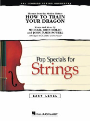 How to Train Your Dragon / Jak vycvičit draka (snadné noty pro smyčcový orchestr, party, partitura)