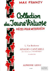 Ludwig van Beethoven: Adagio cantabile (noty na akordeon)
