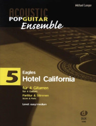 The Eagles: Hotel California (noty pro kytarový soubor, party, partitura)
