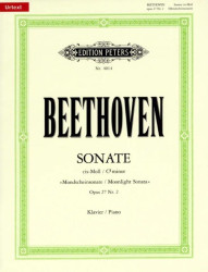 Ludwig van Beethoven: Sonata No.14 Op.27 In C Sharp Minor 'Moonlight' (noty na klavír)