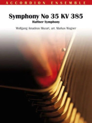 W.A. Mozart: Symphony No 35 KV 385 (noty pro akordeonový soubor, party, partitura)