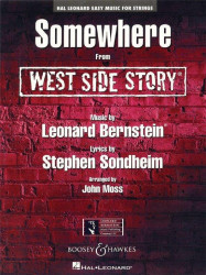 Leonard Bernstein: Somewhere from West Side Story (snadné noty pro smyčcový orchestr, party, partitura)