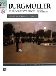 Friedrich Burgmüller: 25 Progressive Pieces Op 100 (noty na klavír)(+audio)