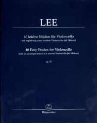 Sebastian Lee: 40 Leichte Etudes Op.70 (noty na violoncello)
