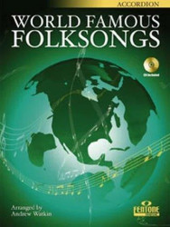 World Famous Folksongs (noty na akordeon)(+audio)