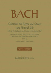 J.S. Bach: Gleichwie der Regen und Schnee vom Himmel fällt BWV 18 (noty na klavír, zpěv)