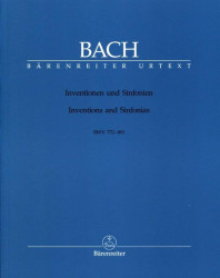 J.S. Bach: Inventions and Sinfonias BWV 772–801 (noty na klavír, cembalo)