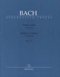 J.S. Bach: Partita In A Minor For Flute Solo BWV 1013 (noty na příčnou flétnu)