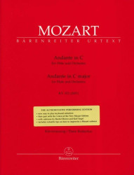 W.A. Mozart: Andante in C major (noty na příčnou flétnu, klavír)