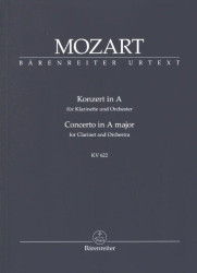 W.A. Mozart: Concerto in A major K. 622 (noty, partitura)
