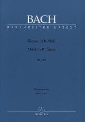 J.S. Bach: Mass in B minor BWV 232 (noty na zpěv, basso continuo)
