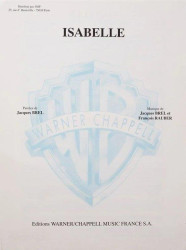 Jacques Brel: Isabelle (noty na klavír, zpěv)