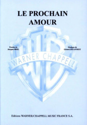 Jacques Brel: Le Prochain Amour (noty na klavír, zpěv)