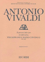 Antonio Vivaldi: Povero Mio Cor Rv 658 - Soprano (noty na klavír, zpěv)