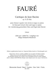 Gabriel Faure: Cantique de Jean Racine - SATB (noty na sborový zpěv, varhany)
