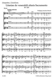 W.A. Mozart: Litaniae de venerabili altaris Sacramento KV 243 - SATB (noty na sborový zpěv)