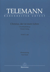 Georg Philipp Telemann: Christus, Der Ist Mein Leben - SATB (noty na sborový zpěv, klavír)