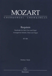 W.A. Mozart: Requiem K.626 - SATB (noty na sborový zpěv, varhany)