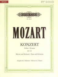 W.A. Mozart: Konzert D-Dur KV 537 (noty na čtyřruční klavír)
