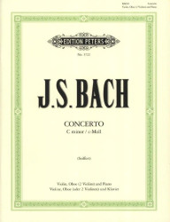 Johann Sebastian Bach: Concert C Bwv1060 2 (noty na housle, klavír)