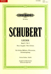 Franz Schubert: Lieder 1 - High Voice (noty pro klavír, zpěv)