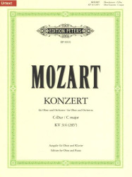 W.A Mozart: Konzert C-Dur KV 314/285d (noty na hoboj, klavír)